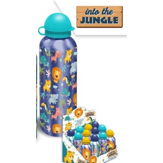 Vaikiška gertuvė Jungle violetinė maži žvėreliai 500 ml